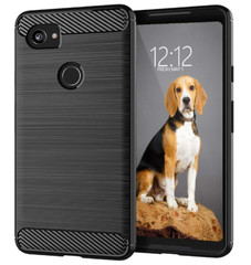Google Pixel 2 Xl Case PC Flexible TPU Shock Absorption Black Protective Cover