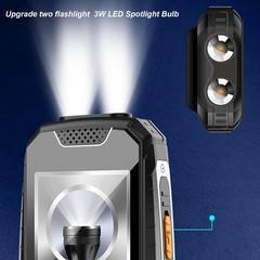 2G Senior Cellphone 2.8in HD Screen 3D Big Button Dual Card Senior Cellphone