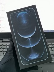 Boxed – iPhone 12 Pro Max 128/256/512GB (Unlocked) with FACE ID – Pacific Blue