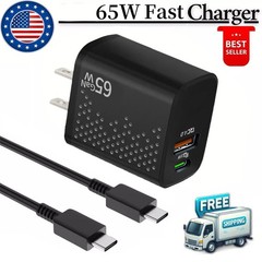 65W Type USB C Super Fast Wall Charger+3ft Cable For Samsung Galaxy S22 S21 S23