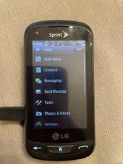 LG Rumor Reflex LN272 – Titan Gray and Silver Mobile Phone with Slider Keyboard