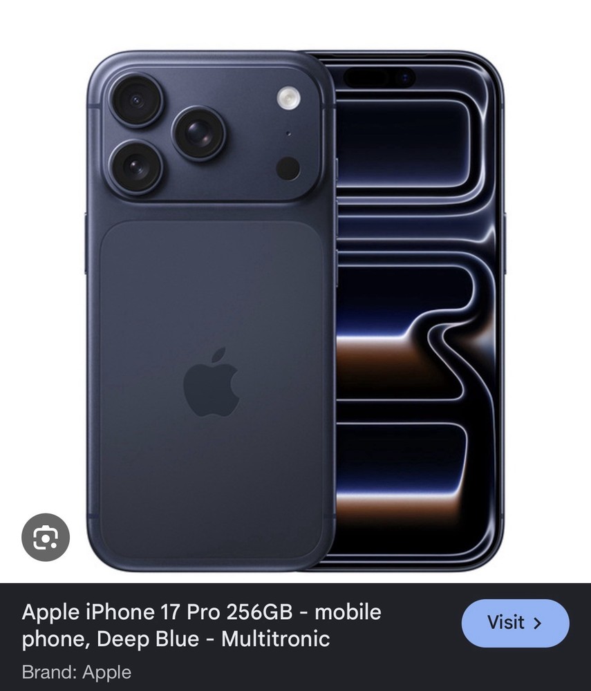 Apple iPhone 17 Pro 256 GB T-Mobile Unopened Box Deep Blue