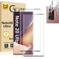4 in 1 Tempered Glass For Galaxy Note 20 Ultra Screen and Camera Lens Protector