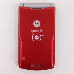 Motorola RAZR V3m Red Sprint (PRODUCT) RED Flip Phone Bundle
