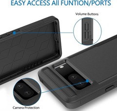 Case for Google Pixel 7 Pro 5G, Shockproof Rugged Protective Heavy Duty Cover