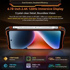 Unlocked Blackview XPLORE 1 5G AI Rugged Phone Android 15 Waterproof IP68 Mobile