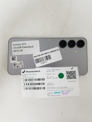 Samsung Galaxy S25 256GB Silver SM-S931U (Unlocked) Damaged zD3118