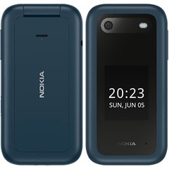 NEW Nokia 2660 Flip 4G Blue 128MB + 48MB Dual-SIM Factory Unlocked GSM Cellphone