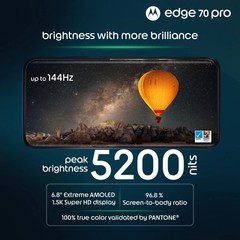 MOTOROLA edge 70 pro (White 8GB, 256GB) Dimensity 8500 NFC Global Version.