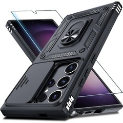 For Samsung Galaxy S25 Ultra Case w/ Military Grade Protective Cover & Kickstand