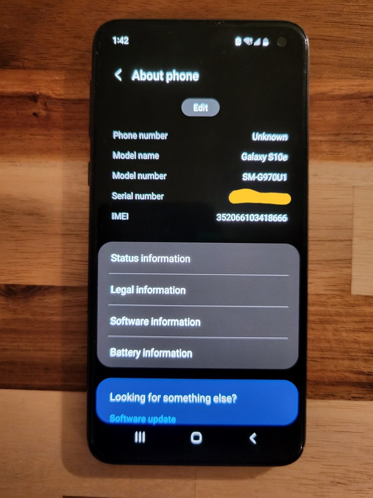 Samsung Galaxy S10e Unlocked, Prism Black, 128GB G970U1 and Otterbox Defender