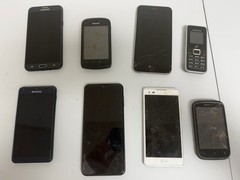 Random Lot of 8 Cell Phones Untested, for Parts or Repair Assorted Apple Samsung