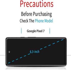 6 in 1 for Google Pixel 7 Tempered Glass 3 Pack Screen Protector+Camera Lens