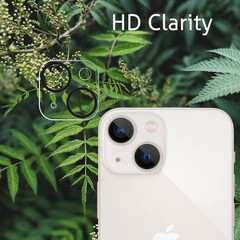 3 Pack Camera Lens Protector for iPhone 15/14, Tempered Glass, 9H Hardness