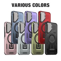 Olive Green Galaxy A16 5G Case with Lens & Screen Protectors, 15FT Drop Defense