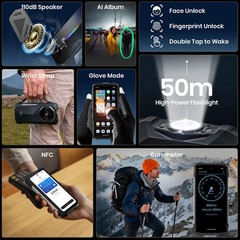 FOSSiBOT F113 5G 4G Rugged Smartphone Android 15 Octa Core Night Vision Outdoors