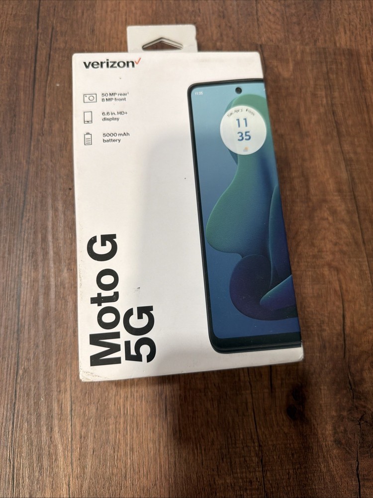Verizon Motorola Moto G 5G 2024 128GB 4GB RAM Prepaid Smartphone Sage Green New