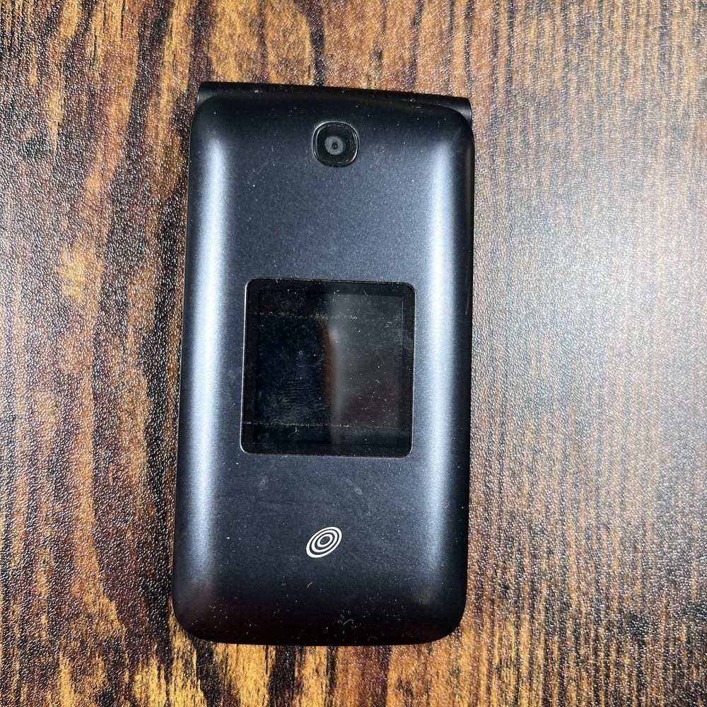 Alcatel MyFlip A405DL – Gray and Black ( Tracfone ) 4G VoLTE Flip Phone UNTESTED