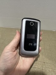 Vintage Cymbal Z233V 4G LTE Bluetooth Camera Silver Flip Phone Verizon