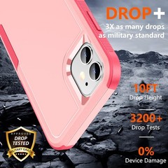 Shockproof for iPhone 11 Case, 10 FT Military Grade Drop Protection, Light Pink