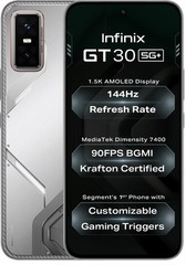 Infinix GT 30 5G+ Global 256GB 8GBRAM Dual SIM Unlocked Android Smartphone White