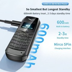 LONG-CZ J60 plastic Mini Mobile Unlocked 4G 64GB Bluetooth Smallest phone