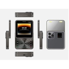 2.4 in Unlocked I19 2G Cell Phone Dual SIM Foldable Screen Rotation Mobile Phone