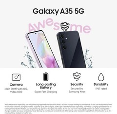 💯BRAND NEW SAMSUNG GALAXY A35 5G A356U 128GB+6GB FACTORY UNLOCKED-BLACK