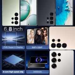 I24 Ultra Unlocked Phone,6.75-inch HD Screen, 4G RAM+64G ROM/TF128GB, 4G LTE FDD