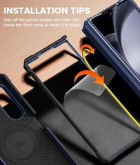 For Samsung Galaxy Z Fold 6 Case w/ Dual Layer PC & TPU Heavy Duty Rugged Cover