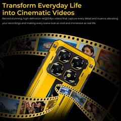 7.2&Prime; 5G OUKITEL WP60 Rugged Phone Android 15 Waterproof NFC Mobile 512G Dual SIM