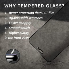 Privacy Screen Protector for iPhone 17 Pro Max Gradient Color Tempered Glass Ant