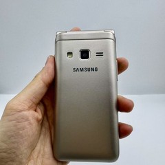 Samsung Galaxy Folder SM-G1600 Unlocked 4G 16GB 3.8 in LTE Dual SIM Flip Phone