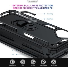 Samsung Galaxy A06 Phone Case with Glass Screen Protector and Camera Lens Protec