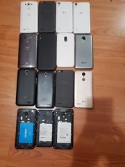 Lot of 15 Mixed Brand LG /and other 32GB/16GB/8GB Smartphone For part
