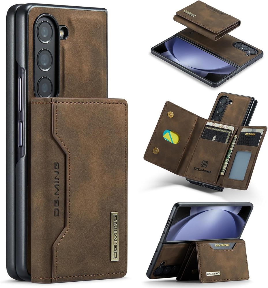 Wallet Case for Samsung Galaxy Z Fold 6, Premium Leather Back Cover with Card Ho