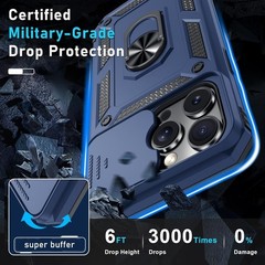 Case for iPhone 14 Pro Max Phone Cover with Slide Camera Lens Cover and Screen P