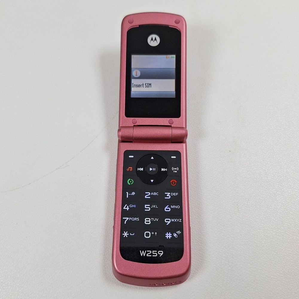 Motorola W259 Pink Flip Phone (Consumer Cellular)