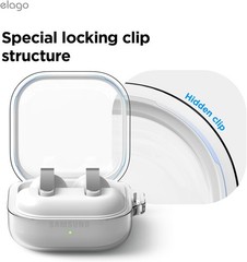 Clear Case with Carabiner for Samsung Galaxy Buds 4 Pro & Galaxy Buds 4