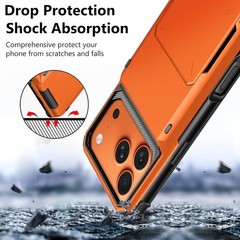 iPhone 17 Pro Max Case Wallet with Card Holder Dual Layer Heavy Duty Shockproof