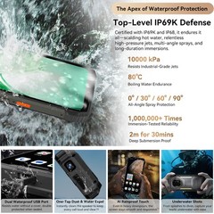 Blackview XPLORE 2 Satellite Message 5G Rugged Phone Android 15 Mobile Outdoor