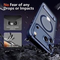 Magnetic Case for iPhone 17 Pro Max Phone Case with Privacy Screen Protector 2X