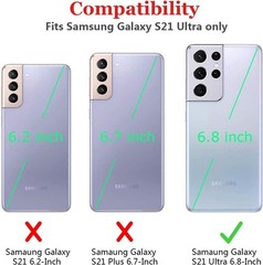 For Samsung Galaxy S21Ultra Belt Clip Case Thin Armor Full Body Protective Cover