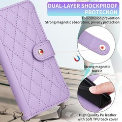 Phone Case & Tempered Glass Screen Protector for Samsung Galaxy A05s/A05 Purple