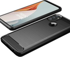 Oneplus Nord N100 Case Shock-Absorption Flexible TPU Rubber Protective Cover Bla