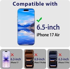 2PCS Screen Protector & Camera Lens Protector for iPhone Air/iPhone 17 Air 6.5 I
