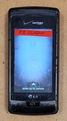 LG enV Touch VX11000 – Black and Silver ( Verizon ) Cellular Phone – READ