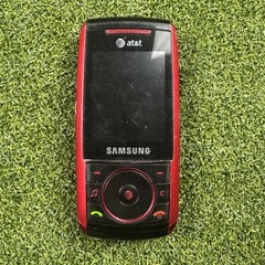 Samsung SGH-A737 AT&T Red Slider Mobile Phone Vintage 3G Music Player MicroSD