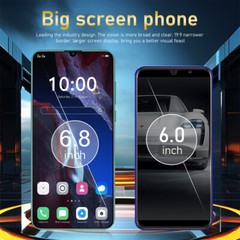 X5 Pro Smartphone Android 6.8 » Unlocked 4+64GB 5000mAh 12+24MP Dual Camera