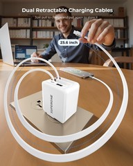 84W 4-Port USB-C Fast Charger Block for iPhone 17/16/15/14/13, Galaxy